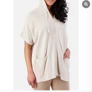 NWT Barefoot Dreams CozyChic Ultra Lite Zip-Up FREE SHIPPING